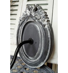 Wandlampe mit Schleife in grau