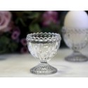 Chic Antique Eierbecher aus Glas /B-Ware