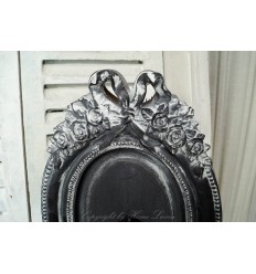 Wandlampe mit Schleife in grau
