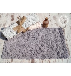 Badteppich mit Rosenmuster 53x85