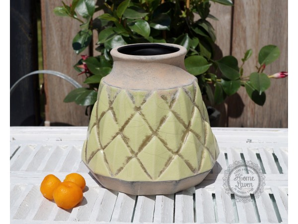 Vase 'Jungle' in hellgrün