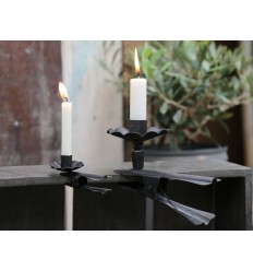 Kleiner Kerzenhalter mit Klemme schwarz