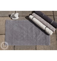 Badteppich 'Jacquard' grau