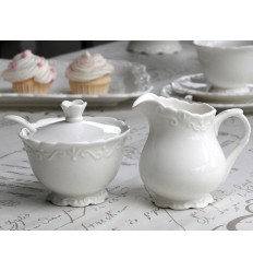 Milchkännchen & Zuckerdose Set 'Provence'