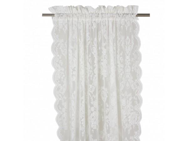 Vorhang / Gardine 'Rosanna' 2er Set ecru