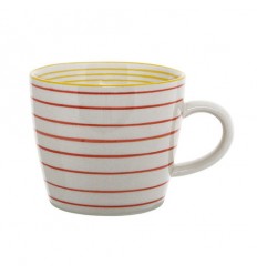 Tasse 'Susie' Streifen, rot