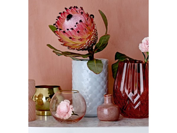 Vase in eisblau