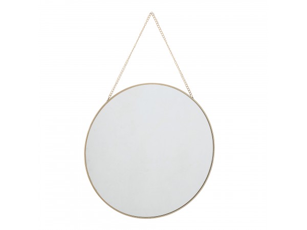 Wandspiegel gold mit Kette