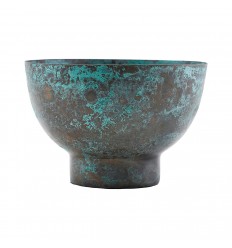 Kerzenhalter 'Kesi' türkis bronze