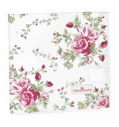Greengate Stoffserviette mit Spitze 'Mary' white