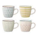 Bloomingville Tassen 'Patrizia' 4er Set H 7,5 cm