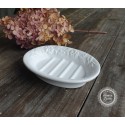 Seifenschale 'Pansy white'/ B-Ware