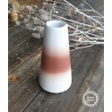 Bloomingville Vase weiß / terrakotta