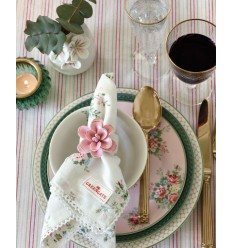 Greengate Stoffserviette mit Spitze 'Aurelia white'