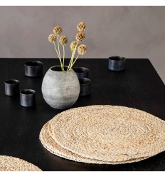 4er Tischset Platzset 'Circle' natur