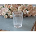 Chic Antique Zahnputzbecher mit Perlenkante klar