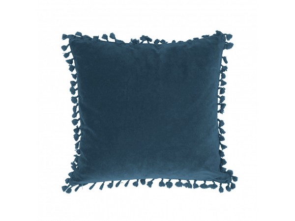 Kissenbezug 'Frans' Samt 45x45 marineblau