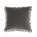 Kissenbezug 'Frans' Samt 45x45 grau