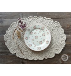 Platzset Tischset oval beige