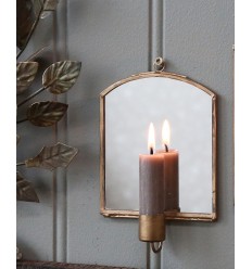 Spiegel mit Kerzenhalter