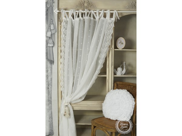 Gardinenschal 'Vintage' offwhite 200 x 250 cm
