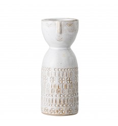 Bloomingville Vase mit Gesicht weiß