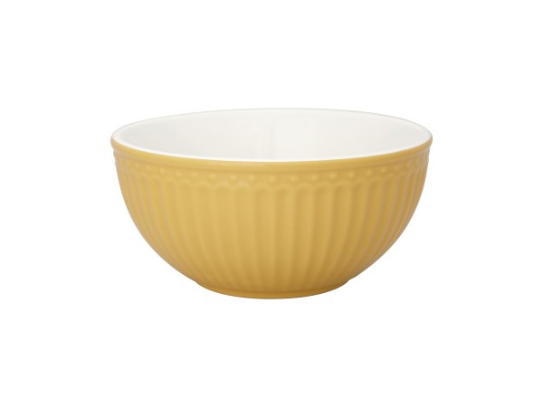 GreenGate Müsli Schale Schüssel 'Alice' honey mustard