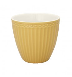 GreenGate Latte Cup Becher 'Alice' honey mustard
