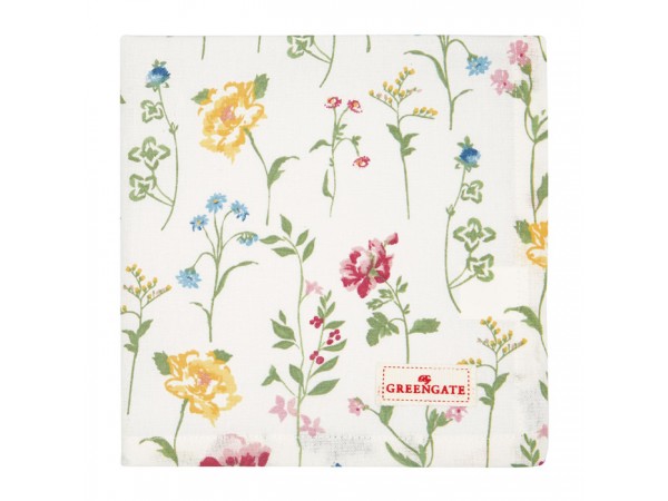 GreenGate Stoffserviette 'Thilde' white