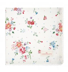GreenGate Stoffserviette mit Spitze 'Belle' white