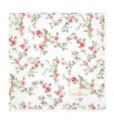 GreenGate Stoffserviette mit Spitze 'Carly' white