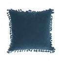 Kissenbezug 'Frans' Samt 45x45 marineblau/ B-Ware