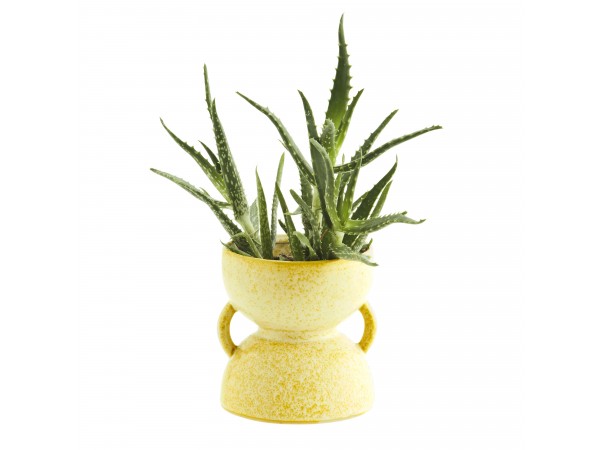 Madam Stoltz Blumenvase gelb