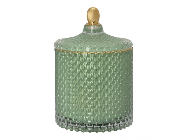 GreenGate Glasdose Jar klein grün, gold