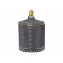 GreenGate Glasdose Jar groß grau, gold/ B-Ware