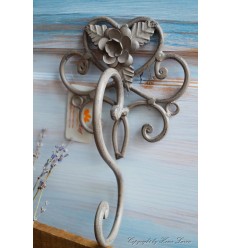 Wandhaken mit Blume