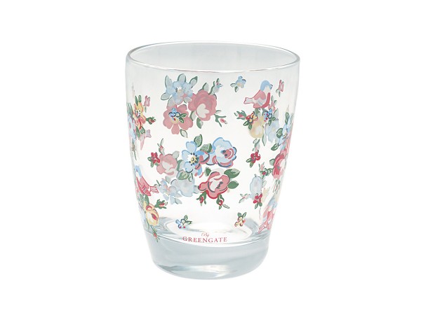 GreenGate Glas Wasserglas 'Ellie' white