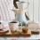 GreenGate Stoffserviette mit Spitze 'Sonia' pale blue