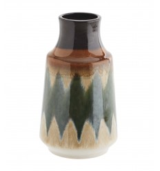 Madam Stoltz Vase aus buntem Steingut, H 23,5 cm