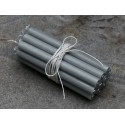 Chic Antique mini Stabkerzen 10er Set grau