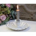 Chic Antique Kerzenhalter Kammerleuchter weiß