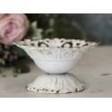 Chic Antique Schale, Teelichthalter mit Spitzenkante