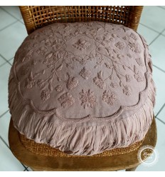 Jeanne d'Arc Living Kissenbezug mit Stickerei,mauve
