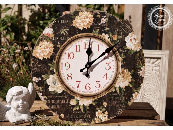 Wanduhr  'Blumen'