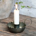 Chic Antique Kerzenhalter Kammerleuchter antik messing /B-Ware
