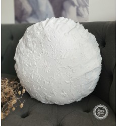 Jeanne d'Arc Living Kissenbezug mit Stickerei,weiß