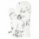 GreenGate Ofenhandschuh Kochhandschuh 'Aslaug' white
