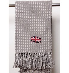 Plaid / Wohndecke 'UK' in grau