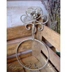 Handtuchhalter mit Blume