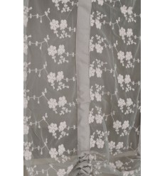 Gardine 'New Crema Collection' grau-beige  45 x 70 cm